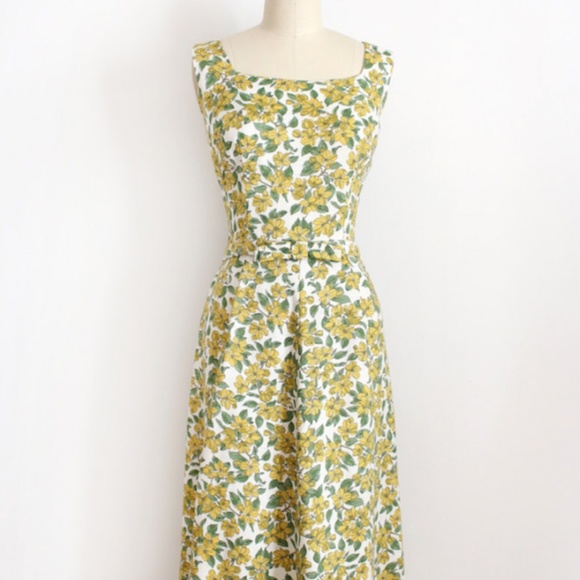 vintage 1960s dress // 60s Liberty of London floral dress - Picture 2 of 6